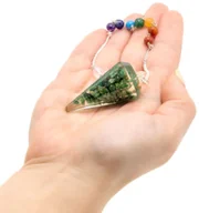 Ozdoby bożonarodzeniowe - Wahadełko z Orgonitem - Zielony Awenturyn - miniaturka - grafika 1