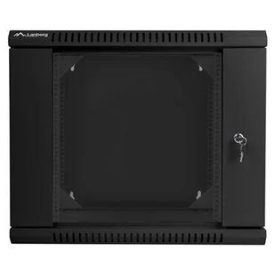 Lanberg Szafa wisząca dwusekcyjna 19 9U czarna WF02-6609-10""B (WF02-6609-10B) - Szafy rack - miniaturka - grafika 1