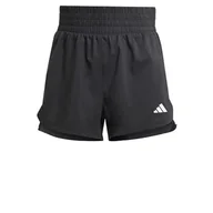 Spodenki damskie - adidas Damskie szorty Pacer Training z 3 paskami tkane z wysokim stanem, S 12,7 cm czarne, Czarny, S - miniaturka - grafika 1