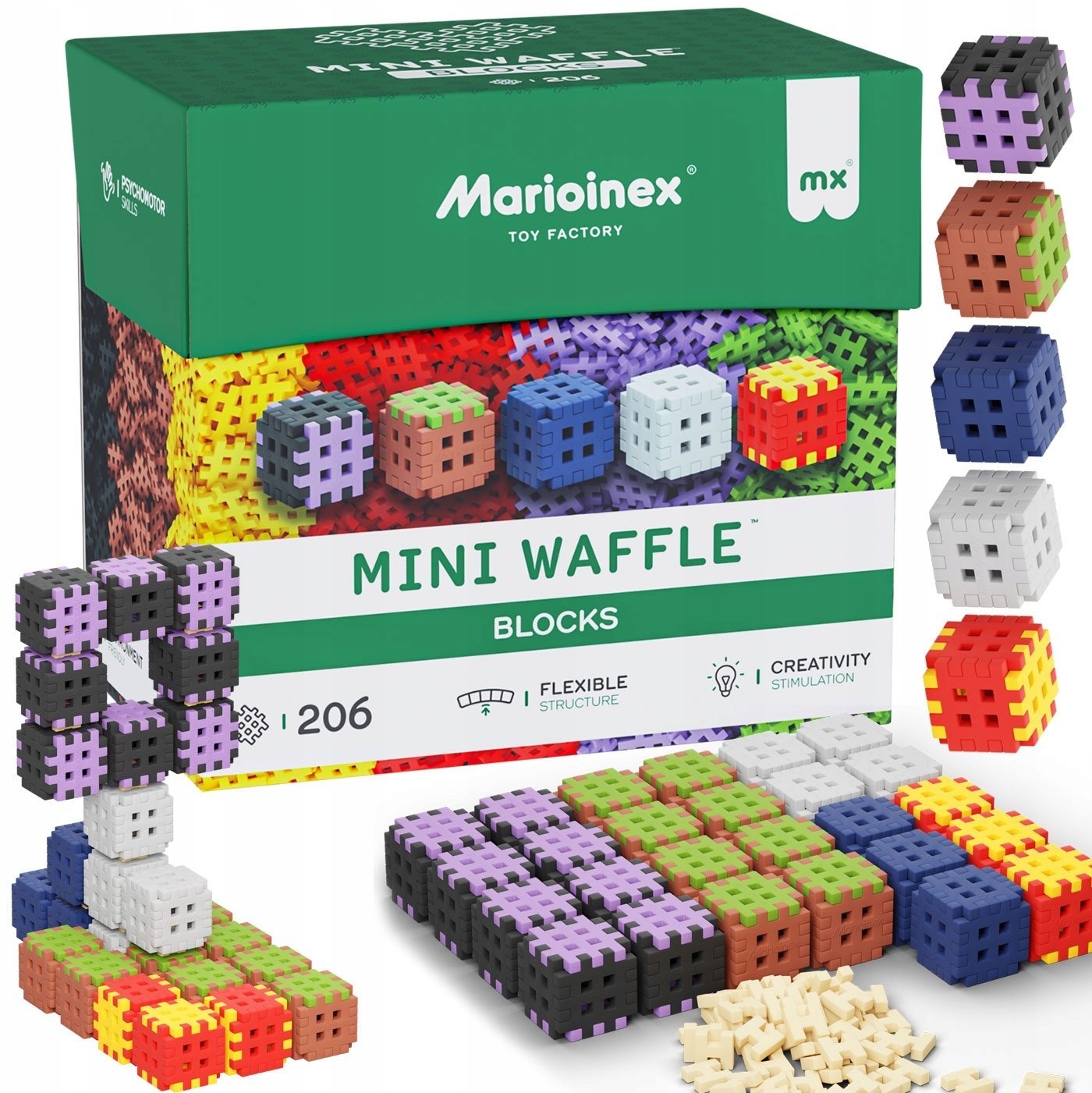 Marioinex Mini Waffle Blocks 206el