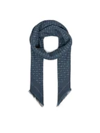 Apaszki i szaliki damskie - BOSS Chusta Ledonia 50517733 Granatowy - miniaturka - grafika 1
