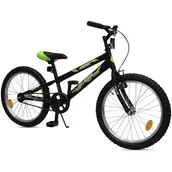 Rowery - Rower dziecięcy ENERO Young Rider 20 cali dla chłopca Czarno-zielony - miniaturka - grafika 1