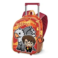 Plecaki - Harry Potter Buckbeak mały plecak 3D z kółkami, pomarańczowy, pomarańczowy, Mały plecak 3D na kółkach Buckbeak - miniaturka - grafika 1