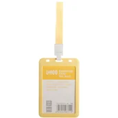 Identyfikatory - Identyfikator ze smyczą - Etui na kartę ŻÓŁTY / UHOO - miniaturka - grafika 1