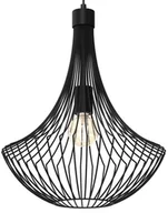 Lampy sufitowe - Lampa wisząca CESTA BLACK 1xE27 - miniaturka - grafika 1