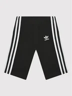 Spodenki damskie - adidas Szorty sportowe adicolor Cycling HD2038 Czarny Slim Fit - miniaturka - grafika 1