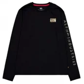 Odzież taktyczna i umundurowanie - Longsleeve Alpha Industries Camo Sleeve 156582 03 - Czarny - miniaturka - grafika 1