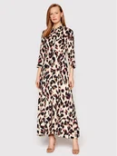 Sukienki - YAS Sukienka koszulowa Savanna 26022663 Beżowy Regular Fit - miniaturka - grafika 1