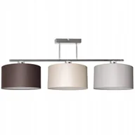 Lampy sufitowe - Lampa Wisząca Nowoczesna Abażur Materiał Chrom Led - miniaturka - grafika 1