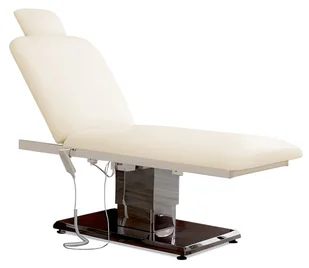 Fotel kosmetyczny elektryczny do salonu kosmetycznego pedicure leżanka rehabilitacyjna regulacja 2 siłowniki Jeremiah - Fotele kosmetyczne - miniaturka - grafika 1