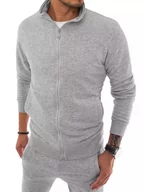 Bluzy męskie - Bluza męska rozpinana szara Dstreet BX5036-XL - miniaturka - grafika 1