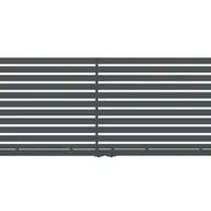 Ogrodzenia - Polbram Brama przesuwna teleskopowa Tinos 4x1,58 m prawa antracytowa - miniaturka - grafika 1