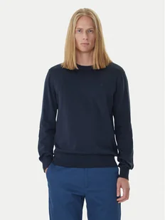 Calvin Klein Sweter LV040BM343 Granatowy Regular Fit - Swetry męskie - miniaturka - grafika 1