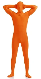 Aniler Zentai Męskie i damskie body ze spandeksu na całe ciało, pomarańczowy, L - Body - miniaturka - grafika 1