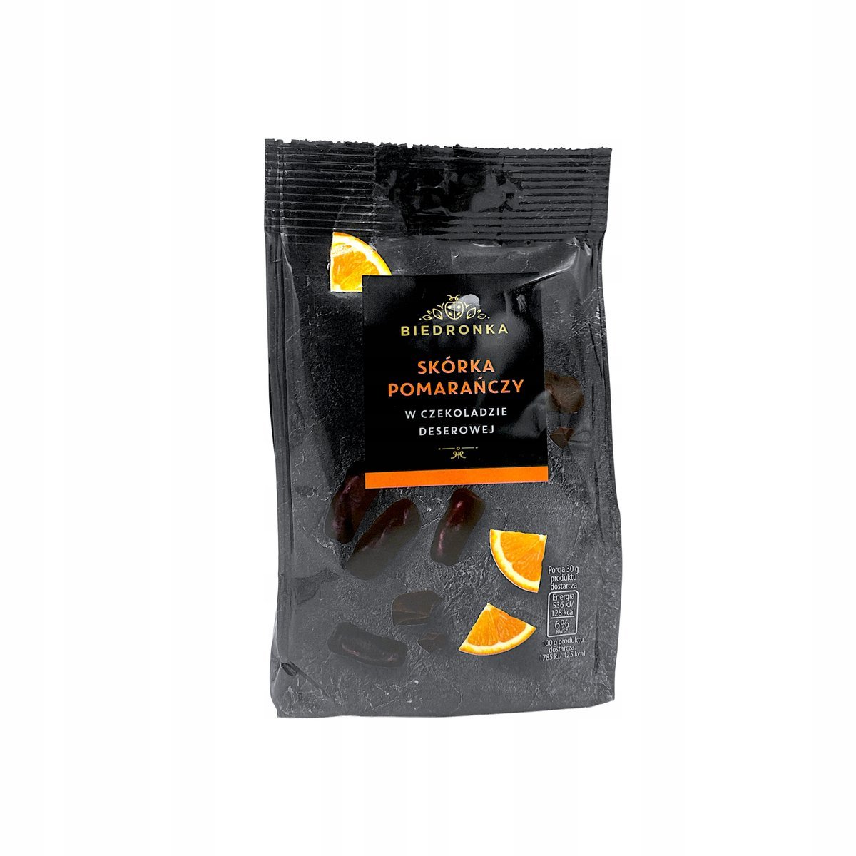Skórka pomarańczy w czekoladzie deserowej 120g
