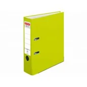 Przybory szkolne - Segregator A4 8 cm PP neon zielony Q file - miniaturka - grafika 1