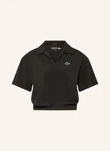 Lacoste Funkcyjna Koszulka Polo schwarz - LACOSTE - Koszulki i topy damskie - miniaturka - grafika 1