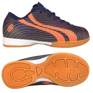Piłka nożna - Buty Halowe Piłkarskie Dziecięce Halówki Navy-Orange Fanco 26 - miniaturka - grafika 1
