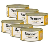 Mokra karma dla kotów - Applaws Cat Kurczak i Ser 6x156g PUSZKA - miniaturka - grafika 1
