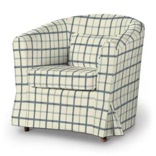 Dekoria Pokrowiec na fotel Ektorp Tullsta ecru tło niebieskie kratka fotel Ektorp Tullsta Avinon 665-131-66 - Pokrowce na meble Dekoria Pokrowiec na fotel Ektorp Tullsta ecru tło niebieskie kratka fotel Ektorp Tullsta Avinon 665-131-66 - Pokrowce na meble - miniaturka - grafika 1