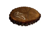 Ławy i stoliki kawowe - Blat Z Plastra Drewna Żywica Epoksydowa 46 X 50 X 6 cm Pdob_155133_Z00 / Wood & Resin - miniaturka - grafika 1