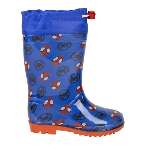 CERDÁ LIFE'S LITTLE MOMENTS Unisex dziecięce kalosze z PVC Spidey, Ciemnoniebieski, 24 EU