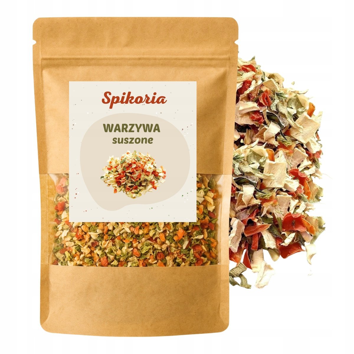 WARZYWA SUSZONE 250g naturalne bez chemii bez konserwantów premium Spikoria