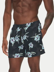 Quiksilver Szorty kąpielowe Everyday Straight Volley 15 EQYJV04121 Czarny Regular Fit - Kąpielówki męskie - miniaturka - grafika 1