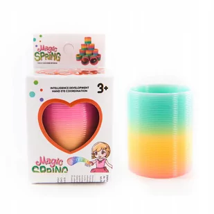 Magiczna Sprężyna 6,5Cm Kolorowa Zabawka - Gry planszowe - miniaturka - grafika 1