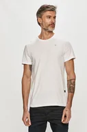 Koszulki męskie - G-Star Raw t-shirt bawełniany D16411.336 męski kolor biały gładki - miniaturka - grafika 1