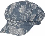 Czapki dla dzieci - Czapka Newsboy Allover Leaves by Lipodo, denim, S (55-56 cm) - miniaturka - grafika 1