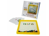 Zabawki kreatywne - Hipo Mozaika magnetyczna 126el. 10 kart H12802 - miniaturka - grafika 1