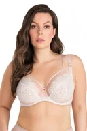 Biustonosze - Gorsenia Romantic vibe 852 beżowy biustonosz miękki - miniaturka - grafika 1