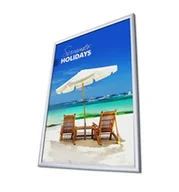 Ramki na zdjęcia - Ramka zatrzaskowa, rama plakatowa, ramka na zdjęcie A1, rama 25 mm, srebrny - miniaturka - grafika 1