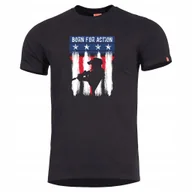 Koszulki męskie - Koszulka męska bawełniana sportowa T-Shirt Pentagon Ageron Ranger Czarna Xs - miniaturka - grafika 1