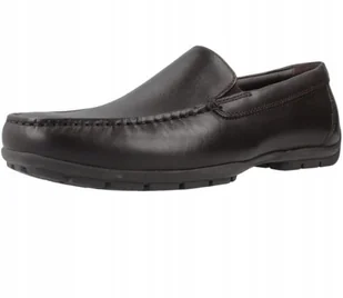 GEOX MONER MOKASYNY MĘSKIE SKÓRZANE BRĄZOWE 39 Ż5N - Mokasyny męskie - miniaturka - grafika 1