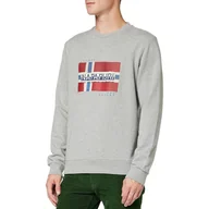 Bluzy męskie - Bluza męska Napapijri Bilo bawełniana szara-S - miniaturka - grafika 1