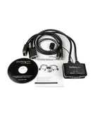 Przełączniki KVM - 2PORT CABLE KVM WITH VGA USB StarTech.com 2 Port VGA USB KVM Switch Kabel - VGA KVM Umschalter USB Powered mit Fernumschaltung - miniaturka - grafika 1