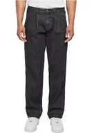 Spodnie męskie - Urban Classics Spodnie męskie Balloon Fit Jeans Black 32, czarny, 32 - miniaturka - grafika 1