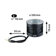 Lampy stojące - Paulmann Vanea oprawa wpuszczana podłogowa LED IP67, Ø 10cm - miniaturka - grafika 1