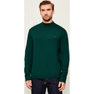 Calvin Klein Wełniany półgolf Regular Fit - Swetry męskie - miniaturka - grafika 1