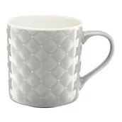 Kubki - Ambition Kubek pikowany Glamour 420 ml jasnoszary 40009 - miniaturka - grafika 1