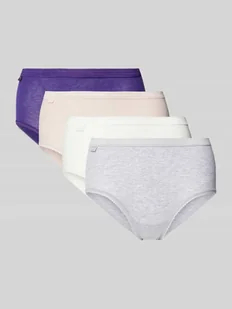 Figi z elastycznym pasem w zestawie 4 szt. model ‘BASIC’ - Majtki damskie - miniaturka - grafika 1