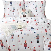 Pościel - POŚCIEL ŚWIĄTECZNA ZIMOWA CIEPŁA 220x200cm + 2 POSZEWKI 100% BAWEŁNA - miniaturka - grafika 1
