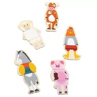 Układanki dla dzieci - Układanka magnetyczna Farma BJ002 Bigjigs Toys - miniaturka - grafika 1