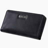 Portfele - Portfel Damski BIG STAR Czarny Elegancki Modny EKO SKÓRA Lakier Duży - miniaturka - grafika 1