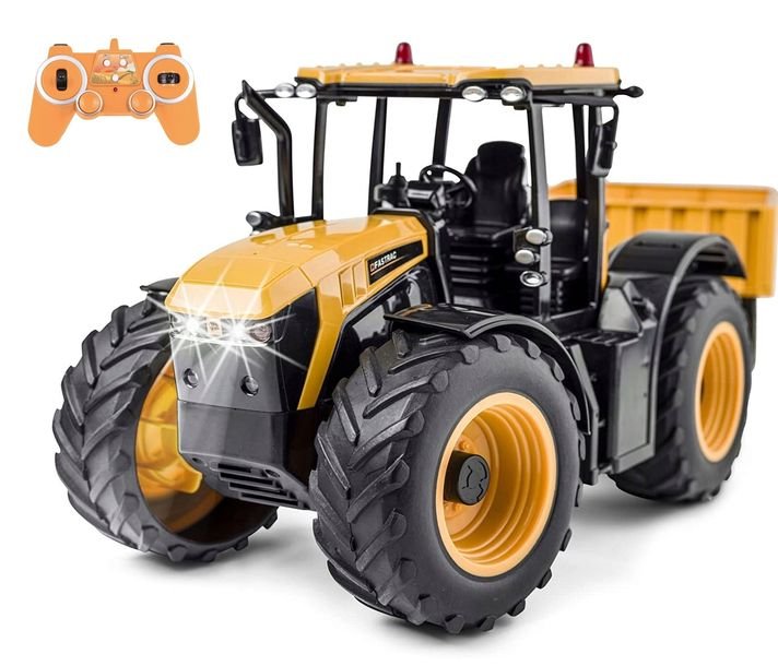 Traktor Zdalnie Sterowany Z Przyczepą Rc Licencja Jcb Fastrac 4220 Ciągnik