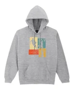 Bluzy damskie - Bluza Koszykówka NBA Retro Basketball Sportowa na Trening Szara XL - miniaturka - grafika 1