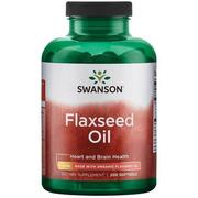 Przeziębienie i grypa - Swanson Flaxseed Oil 1000mg 200 żelków - miniaturka - grafika 1