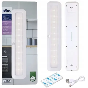 Lethe Akumulatorowa lampka Led podszafkowa 30,5cm czujnik ruchu i zmierzchu - Taśmy LED - miniaturka - grafika 1